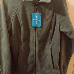 Columbia Green Benton Springs Fleece Full Zip Jacket Womens PM